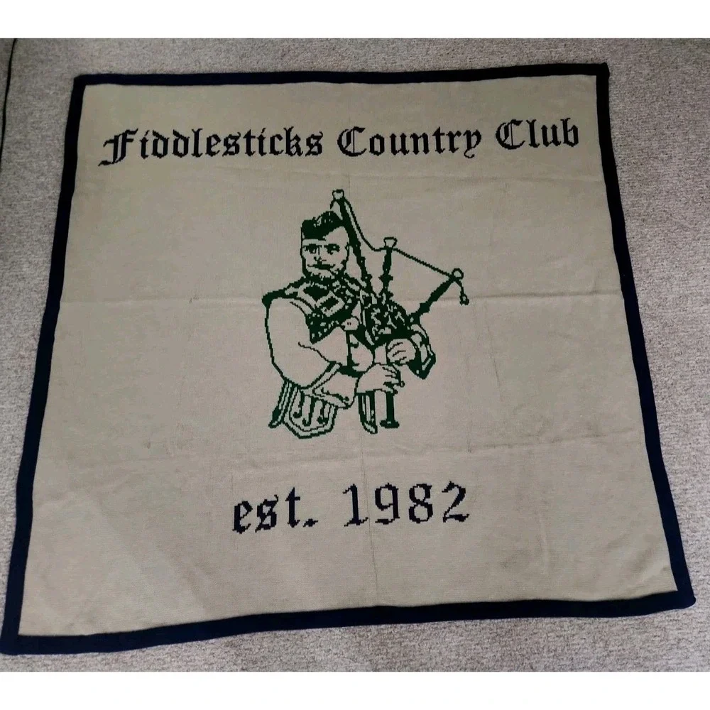 Fiddlesticks Country Club Est. 1982 Blanket Tapestry Golf Fort‎ Myers, Florida